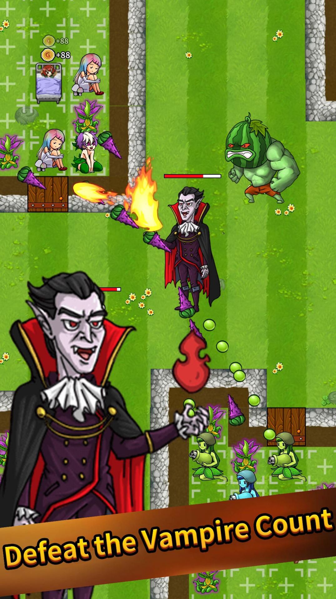 植物防御吸血鬼战争(Plants Defense Vampire War)游戏 1.0