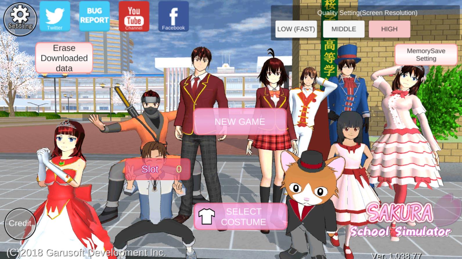 樱花校园模拟器英文版SAKURA SchoolSimulator v1.041.11 安卓版