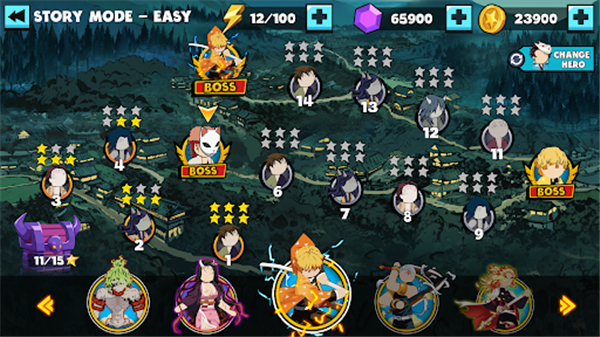 火柴人鬼灭之刃游戏(Stick Demon Shadow Fight安装器) v1.3 最新版